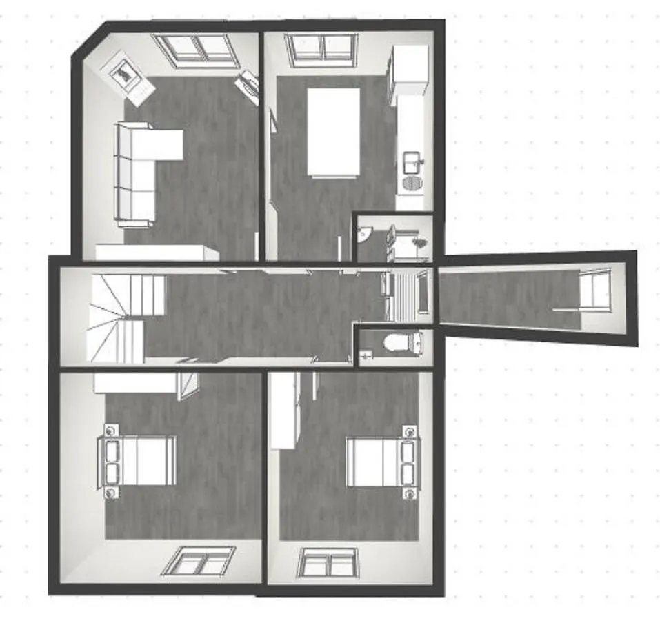Appartement La tanière du Corsaire -16 Pers à Redon Séjour chez l'habitant